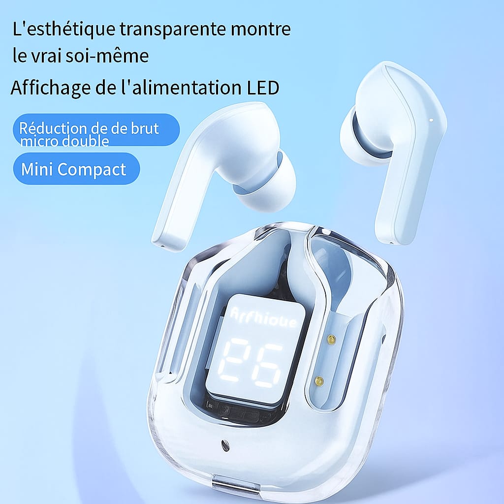 Air31 TWS Écouteurs sans fil transparents intra-auriculaires